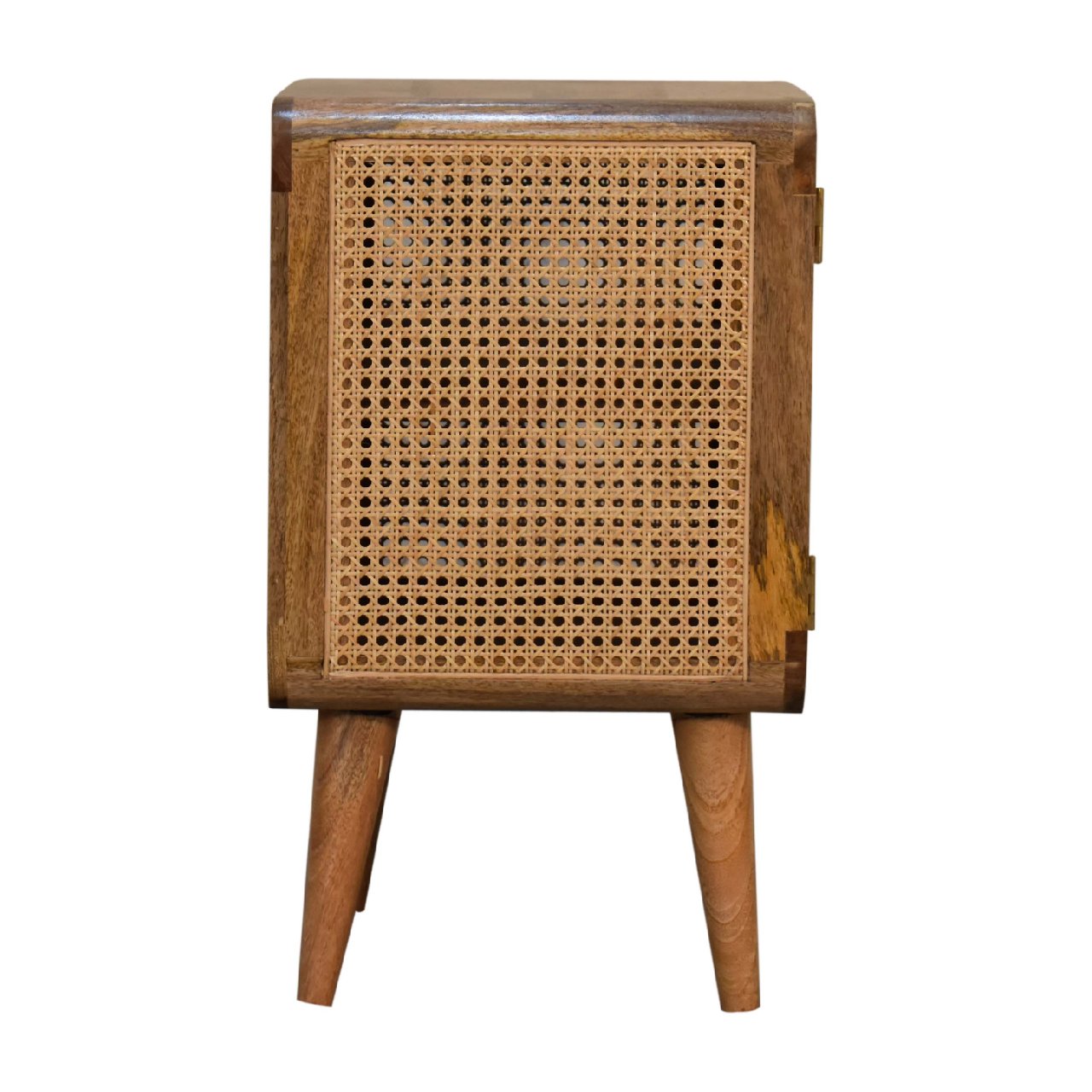 Cote Furniture | Larrisa Rattan Woven Door Bedside Table - Oak Rattan,  IN3399