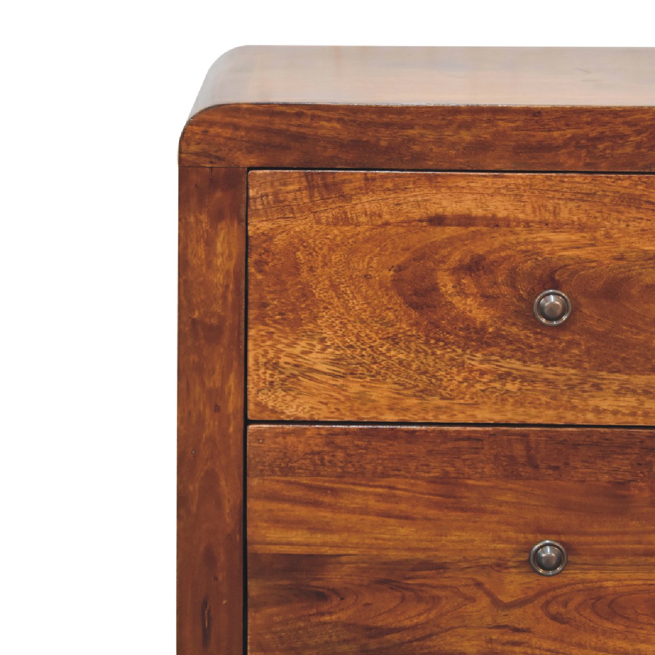 Cote Furniture | Aspen Bedside Table 3 Drawer - Chestnut Aspen, Bedside Tables IN3402