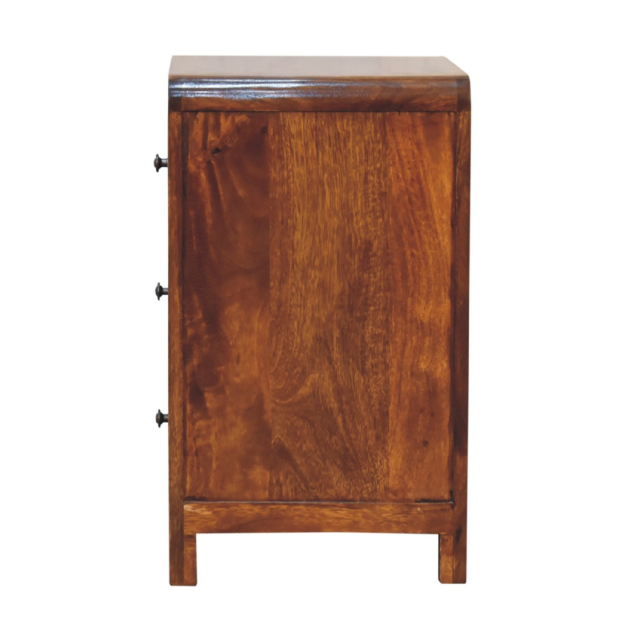 Cote Furniture | Aspen Bedside Table 3 Drawer - Chestnut Aspen, Bedside Tables IN3402