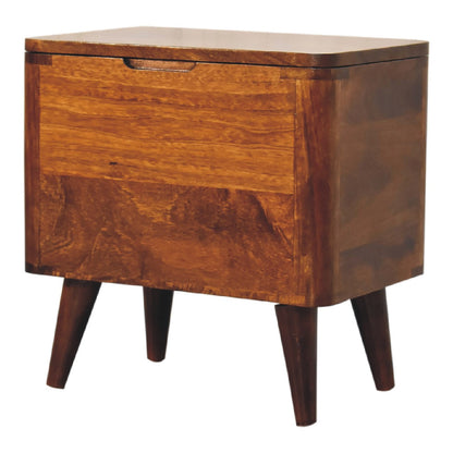 Cote Furniture | Lid-up Storage Stool - Chestnut  Hallway Seating & Storage IN3403