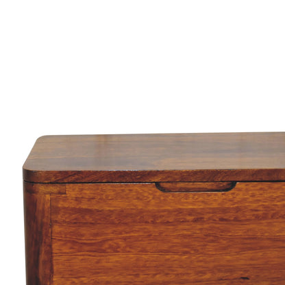 Cote Furniture | Lid-up Storage Stool - Chestnut  Hallway Seating & Storage IN3403