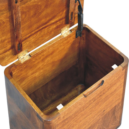 Cote Furniture | Lid-up Storage Stool - Chestnut  Hallway Seating & Storage IN3403