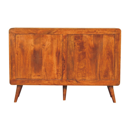 Cote Furniture | Large Curved Chest of Drawers 6 Drawer - Chestnut Chest of Drawers IN3404