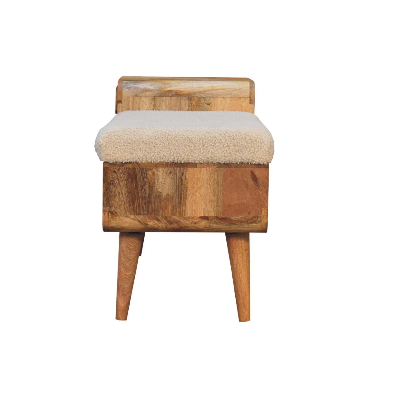 Cote Furniture | Boucle Carved Telephone Table & Seat - Oak Hallway Seating & Storage IN3407