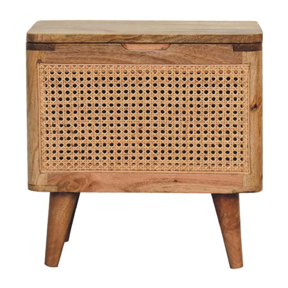 Cote Furniture | Larissa Rattan Storage Stool - Oak Rattan,  IN3409