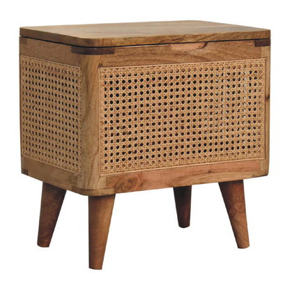 Cote Furniture | Larissa Rattan Storage Stool - Oak Rattan,  IN3409