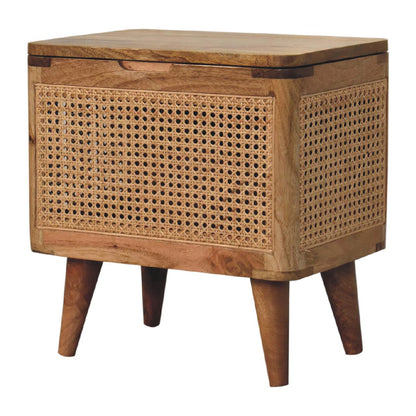 Cote Furniture | Larissa Rattan Storage Stool - Oak Rattan,  IN3409