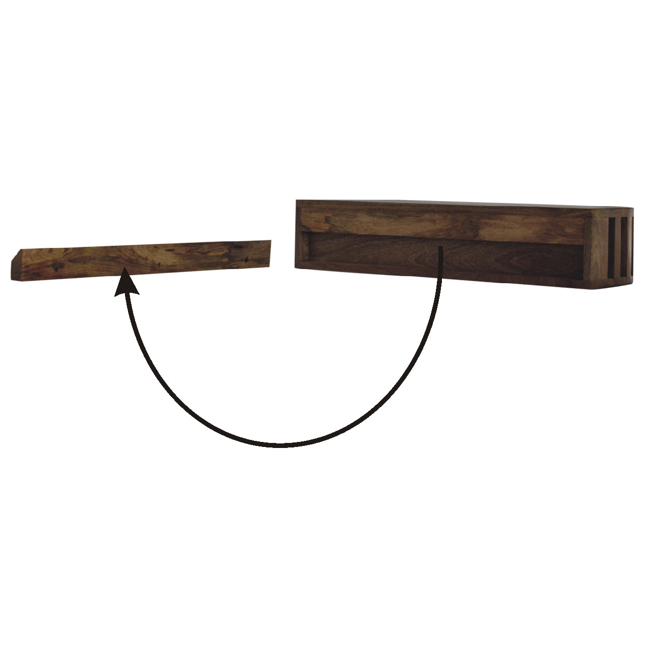 Cote Furniture | Ariella Floating Console Table (Wall Mounted) - Oak Ariella, Console Tables IN3416