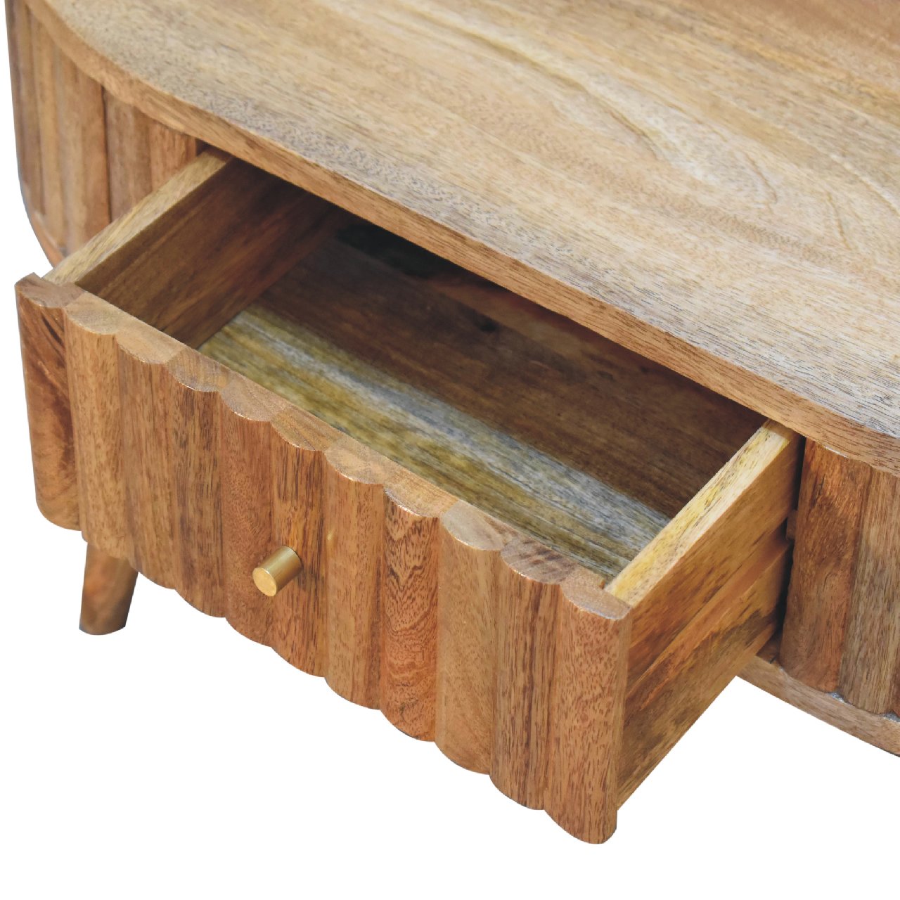 Cote Furniture | Stripe Coffee Table 2 Drawer - Oak Stripe, Coffee Tables IN3420