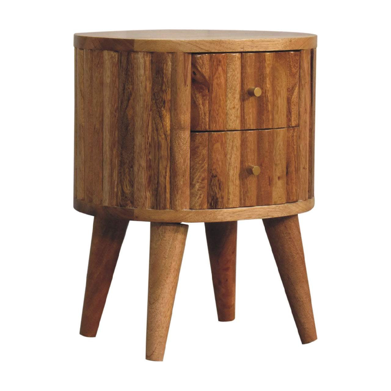 Cote Furniture | Stripe Bedside Table - Oak Stripe, Bedside Tables IN3421