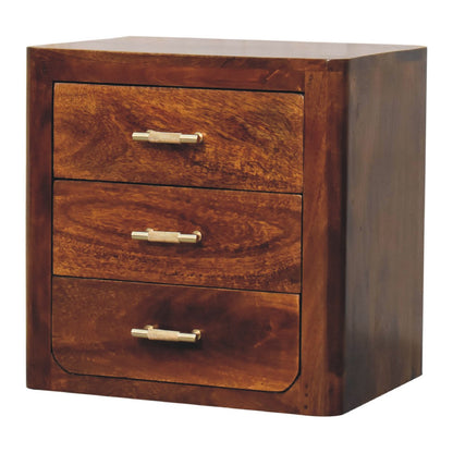 Cote Furniture | Luca Bedside Table - Chestnut Luca, Bedside Tables IN3431