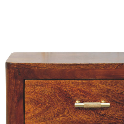 Cote Furniture | Luca Bedside Table - Chestnut Luca, Bedside Tables IN3431