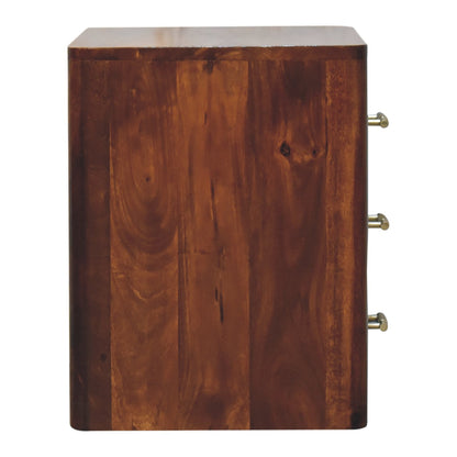 Cote Furniture | Luca Bedside Table - Chestnut Luca, Bedside Tables IN3431