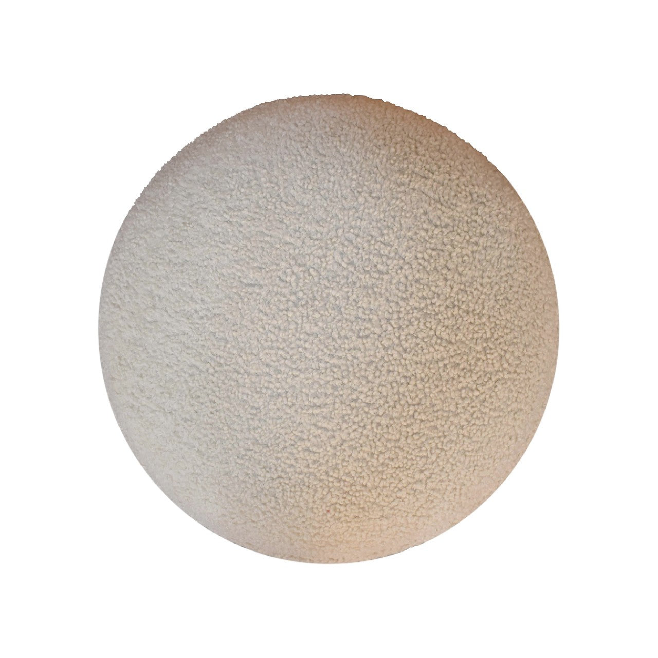 Cote Furniture | Boucle Rounded Footstool - Cream  Footstools IN3436