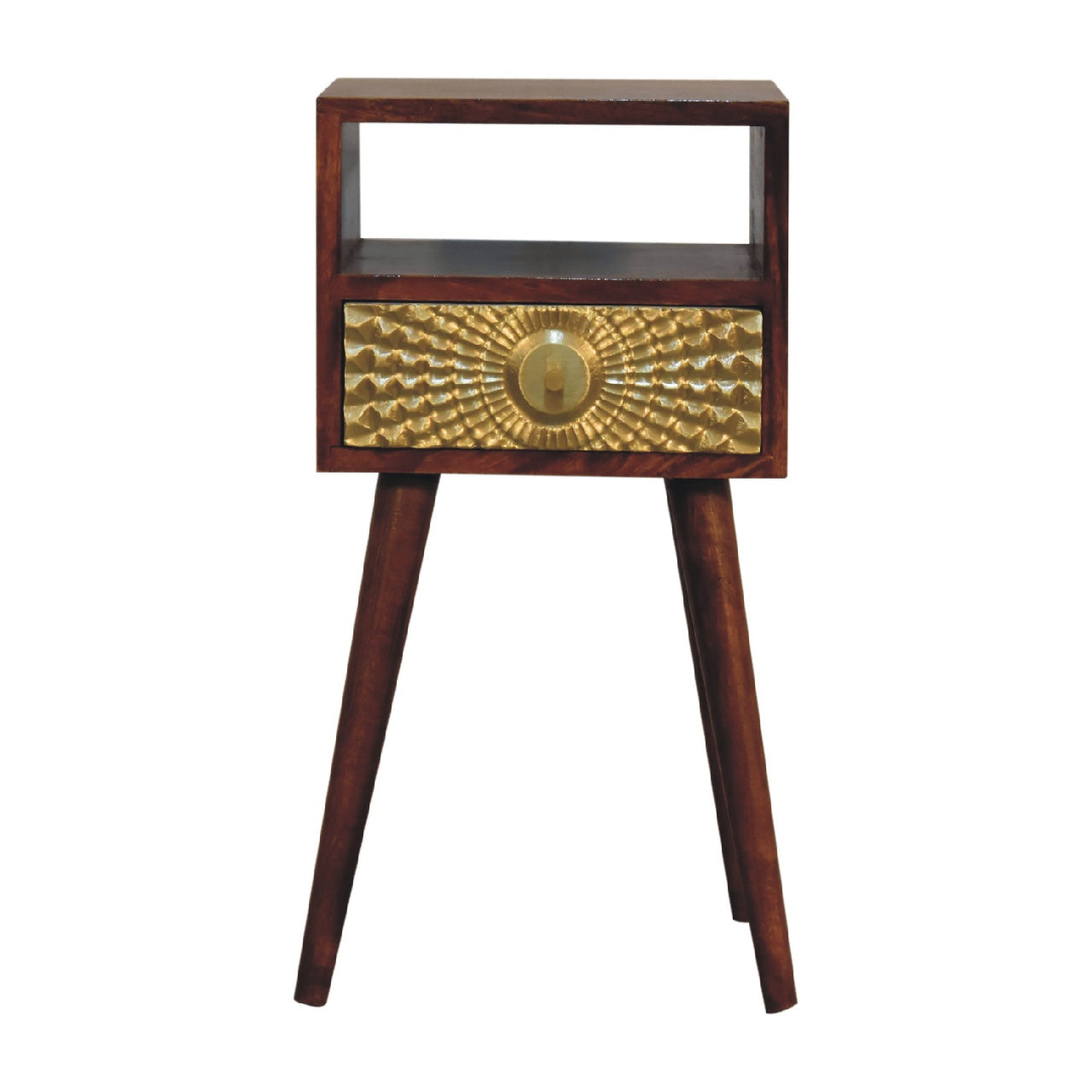 Cote Furniture | Eden Small Bedside Table - Chestnut  Compact, Eden, Bedside Tables IN3444