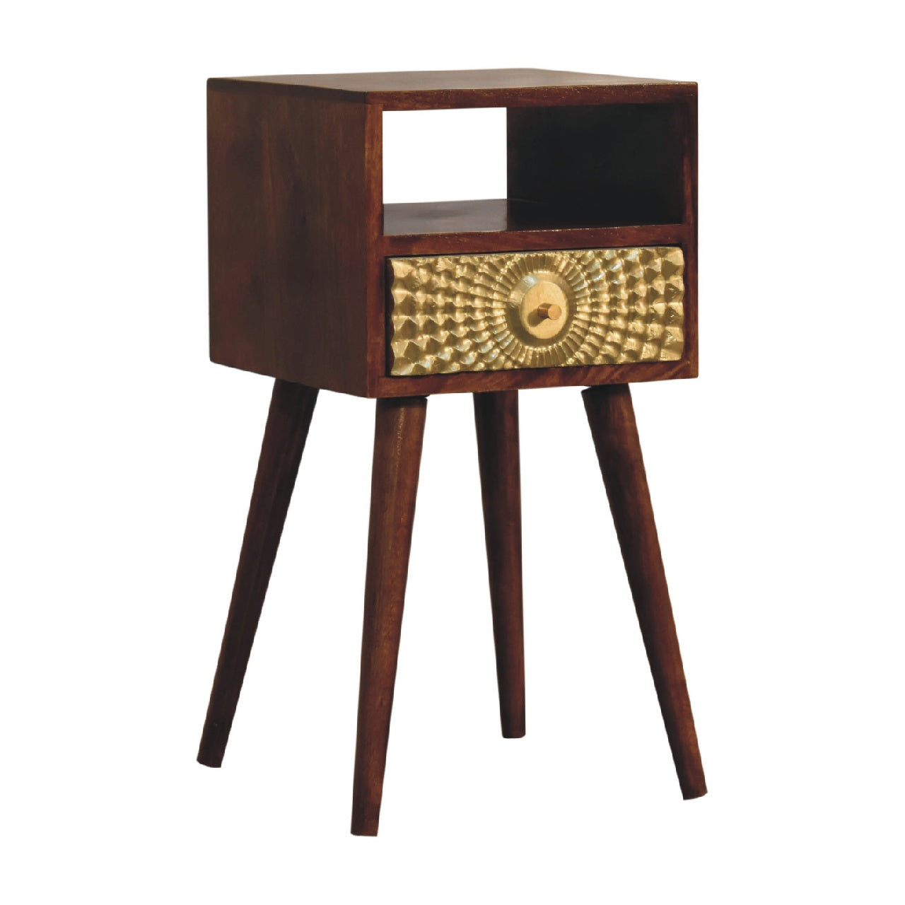 Cote Furniture | Eden Small Bedside Table - Chestnut  Compact, Eden, Bedside Tables IN3444