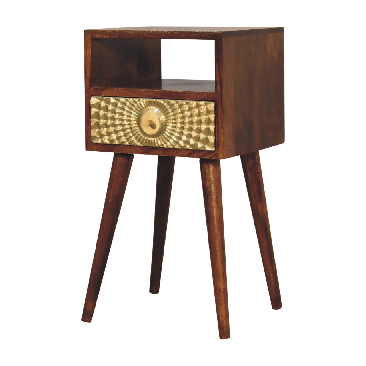 Cote Furniture | Eden Small Bedside Table - Chestnut  Compact, Eden, Bedside Tables IN3444