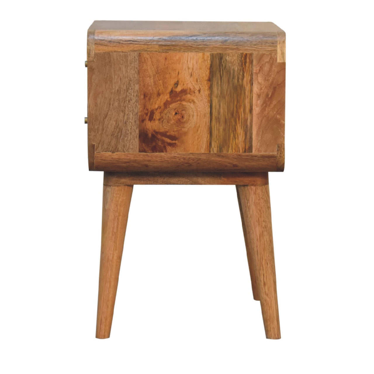 Cote Furniture | Close-knit Ratten Bedside Table 2 Drawer - Oak Rattan,  IN3447