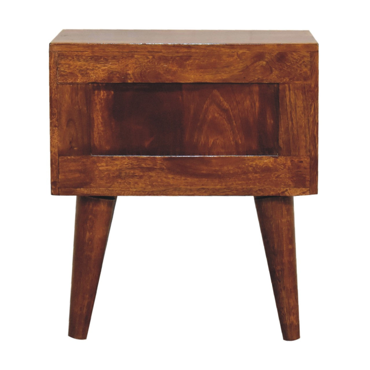 Cote Furniture | Small Modern Bedside Table - Chestnut  Compact, Bedside Tables IN3450