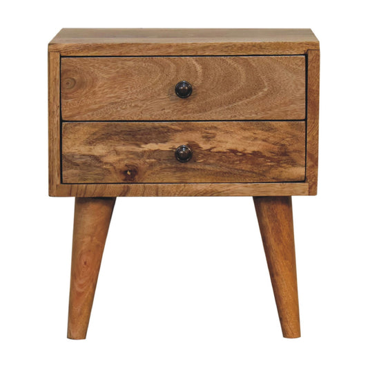 Cote Furniture | Small Modern Bedside Table - Oak  Compact, Bedside Tables IN3451