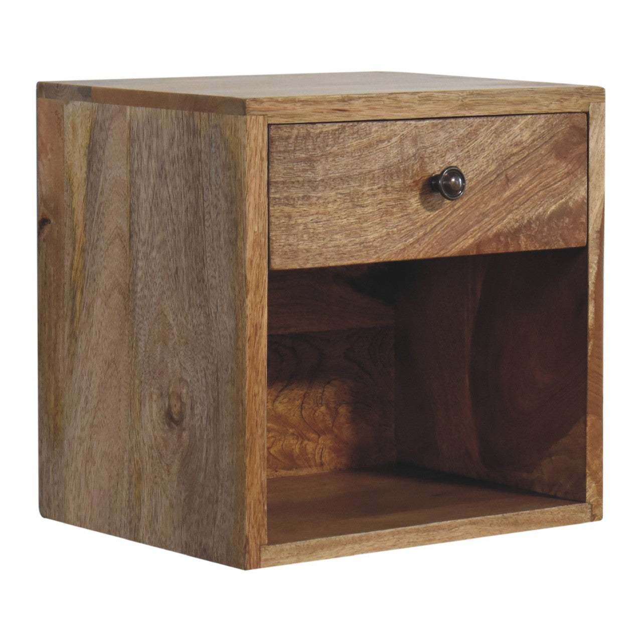 Cote Furniture | Floating Small Classic Bedside Table (Wall Mounted) - Oak  Compact, Bedside Tables IN3455