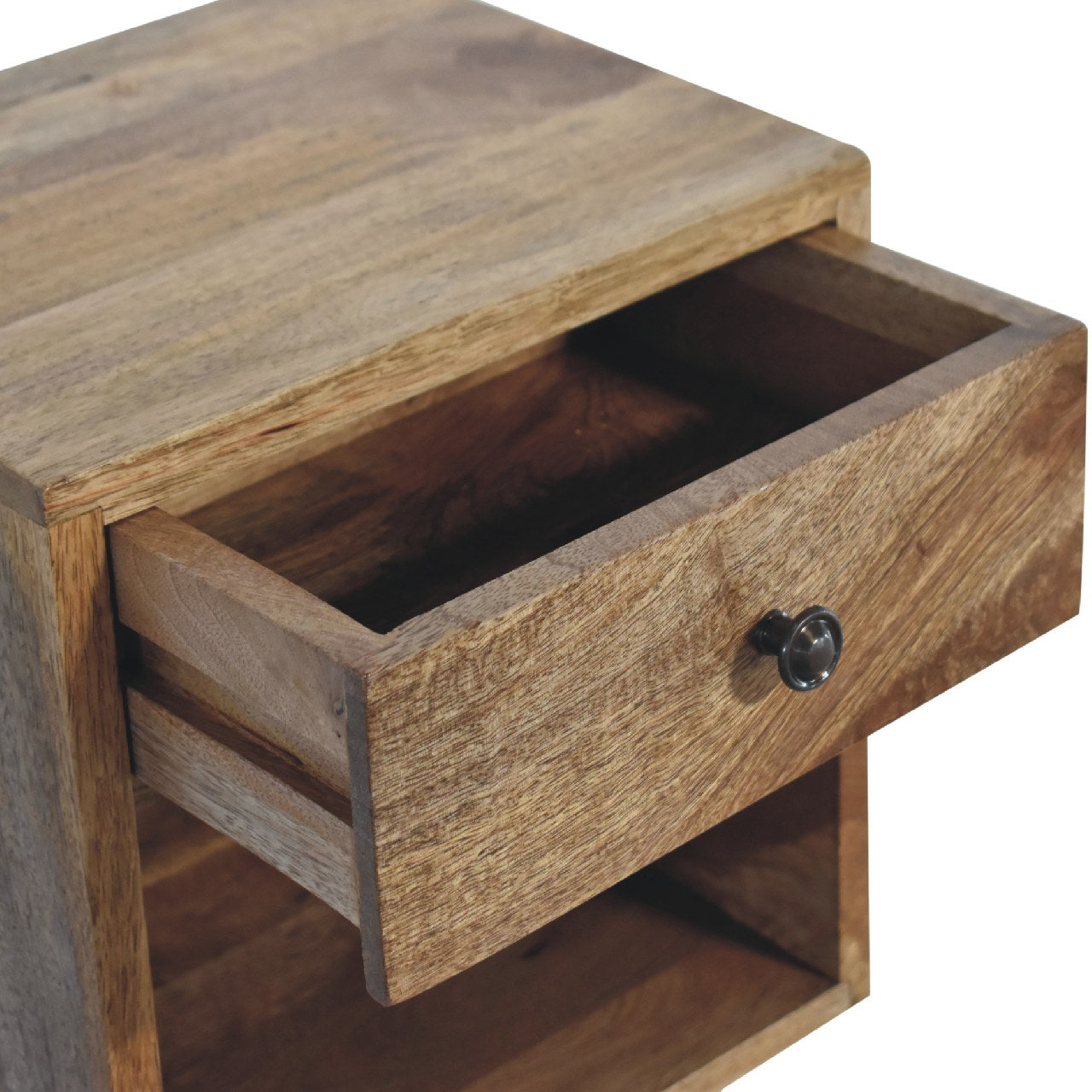 Cote Furniture | Floating Small Classic Bedside Table (Wall Mounted) - Oak  Compact, Bedside Tables IN3455