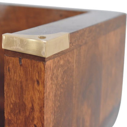 Cote Furniture | Indira Floating Console Table (Wall Mounted) - Chestnut Indira, Console Tables IN3456