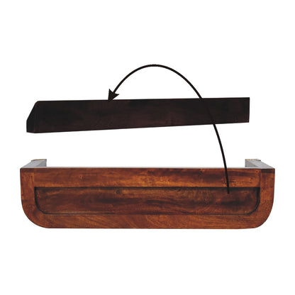 Cote Furniture | Indira Floating Console Table (Wall Mounted) - Chestnut Indira, Console Tables IN3456