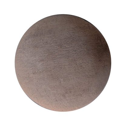 Cote Furniture | Faux Fur Mushroom Footstool - Mocha  Footstools IN3481