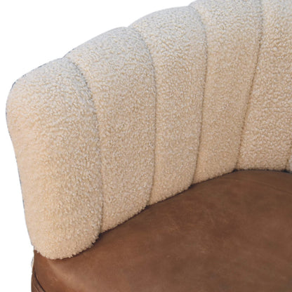 Cote Furniture | Boucle Buffalo Armchair - Cream  Sofas & Seating, Accent Chairs & Armchairs IN3488