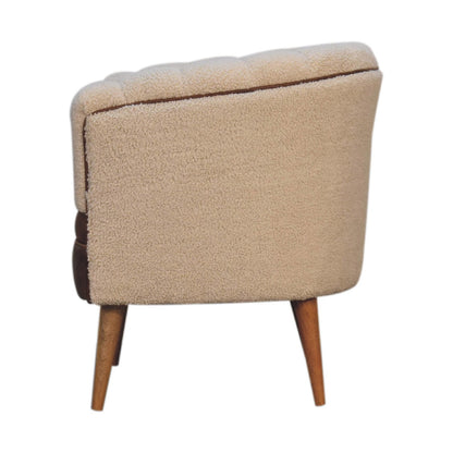 Cote Furniture | Boucle Buffalo Armchair - Cream  Sofas & Seating, Accent Chairs & Armchairs IN3488