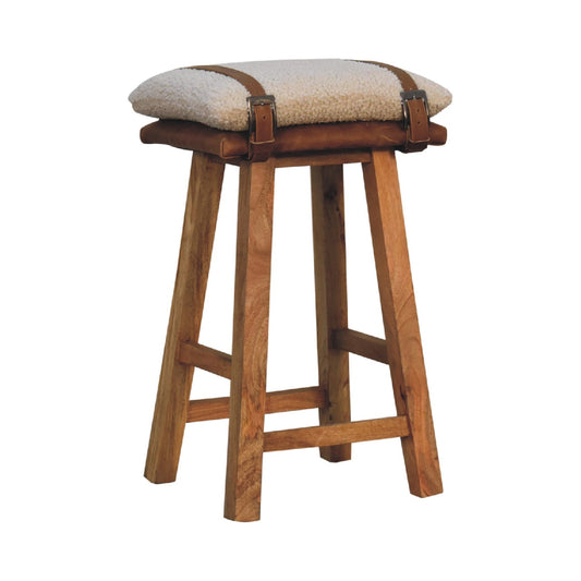 Cote Furniture | Boucle Strapped Bar Stool Stools IN3490