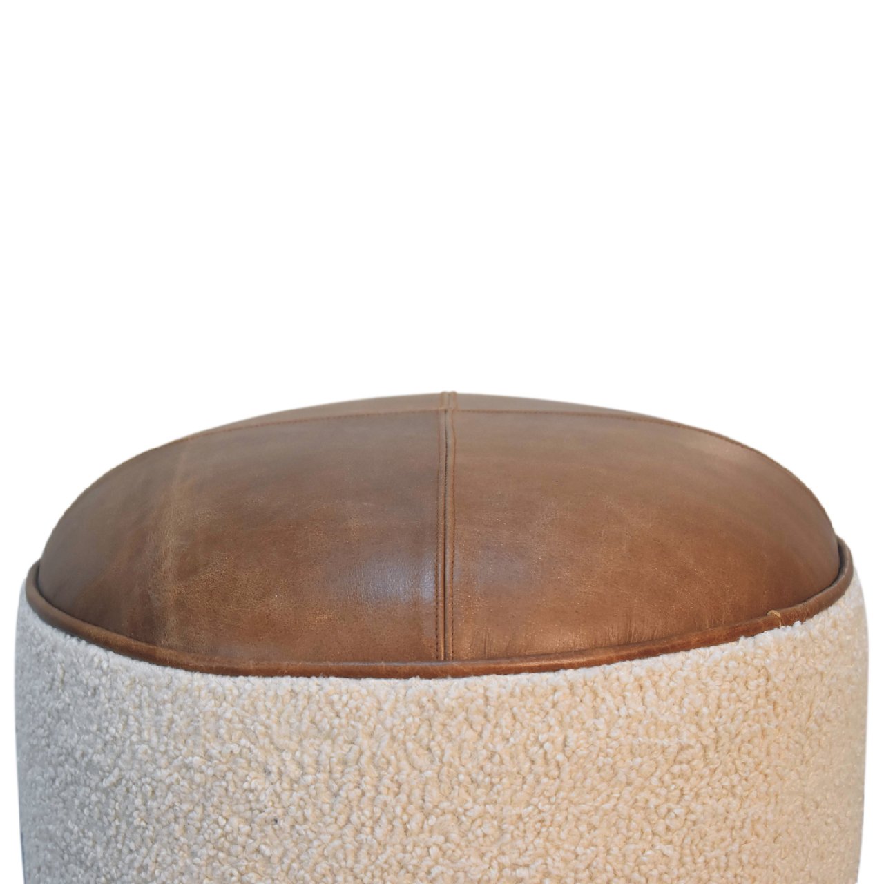 Cote Furniture | Boucle Buffalo Footstool - Cream  Footstools IN3499