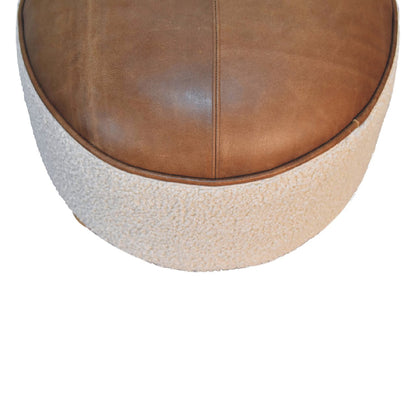 Cote Furniture | Boucle Buffalo Footstool - Cream  Footstools IN3499