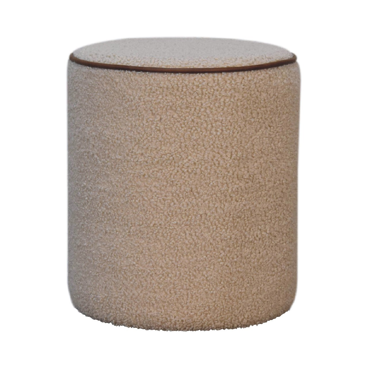 Cote Furniture | Serenity Round Footstool - Boucle Serenity, Footstools IN3501