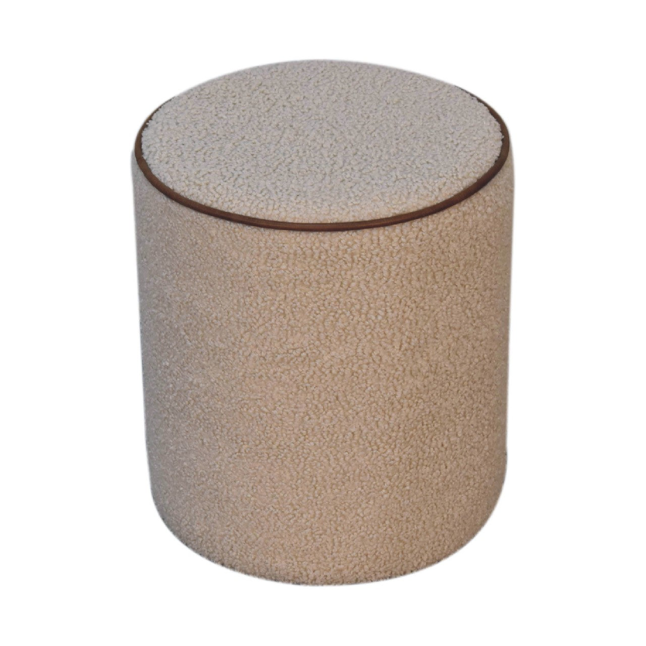 Cote Furniture | Serenity Round Footstool - Boucle Serenity, Footstools IN3501