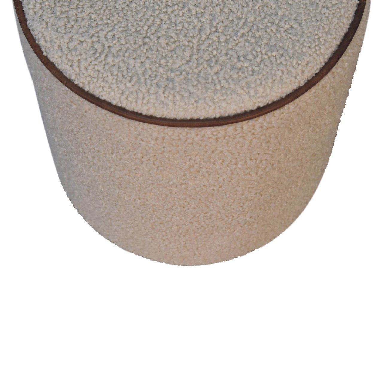 Cote Furniture | Serenity Round Footstool - Boucle Serenity, Footstools IN3501