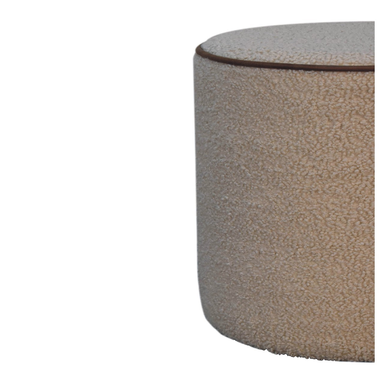 Cote Furniture | Serenity Round Footstool - Boucle Serenity, Footstools IN3501