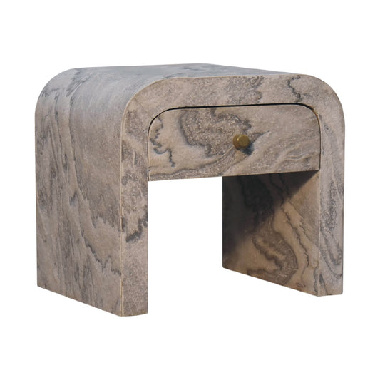 Cote Furniture | Nouveau Bedside Table - Marble Nouveau, Bedside Tables IN3523