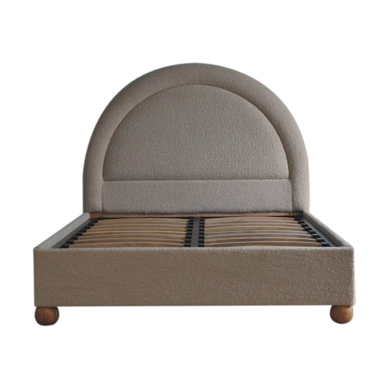 Cote Furniture | Boucle Double Bed - Cream  Beds IN3527