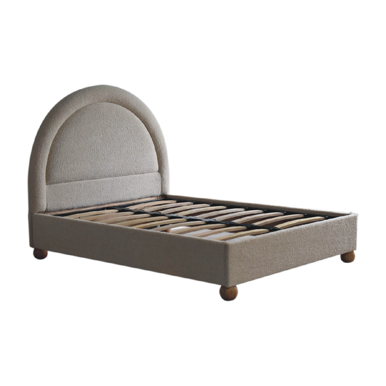 Cote Furniture | Boucle Double Bed - Cream  Beds IN3527