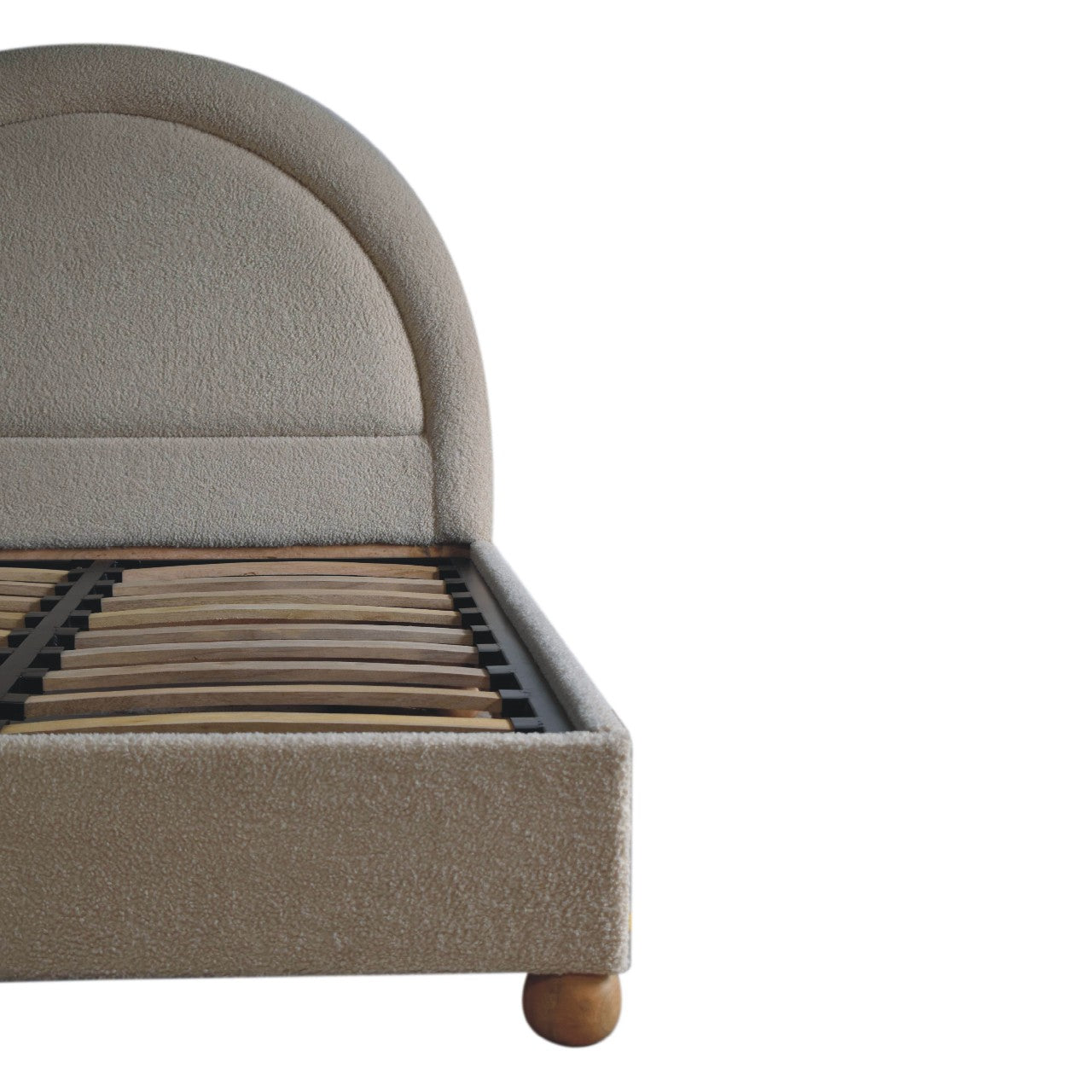 Cote Furniture | Boucle Double Bed - Cream  Beds IN3527