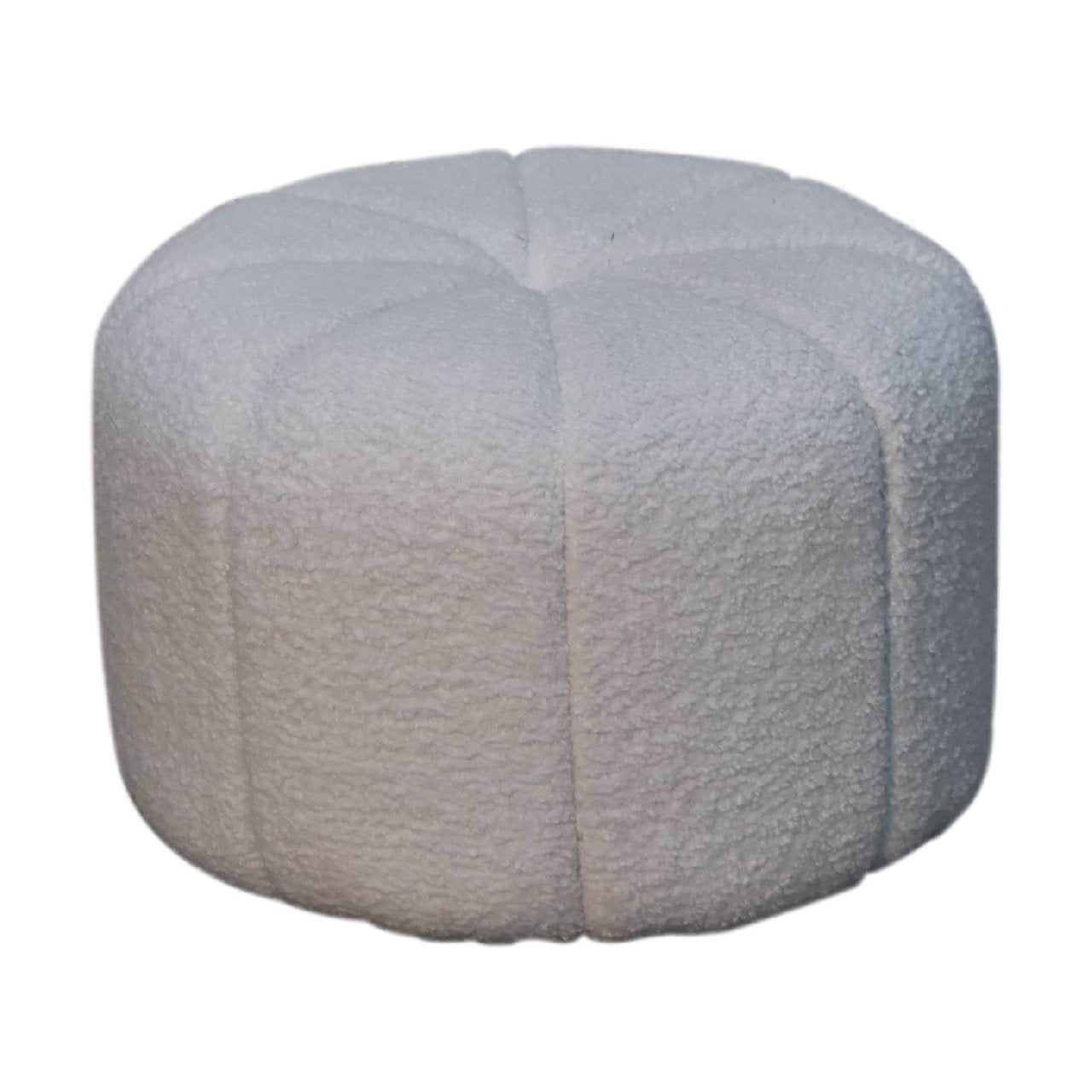 Cote Furniture | Boucle Circus Footstool - White  Footstools IN3530