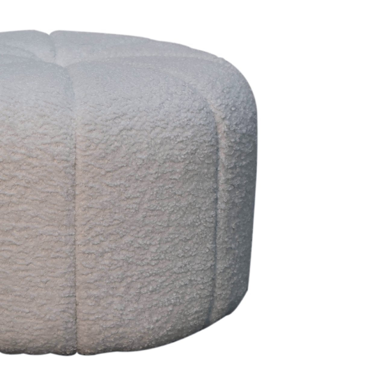 Cote Furniture | Boucle Circus Footstool - White  Footstools IN3530