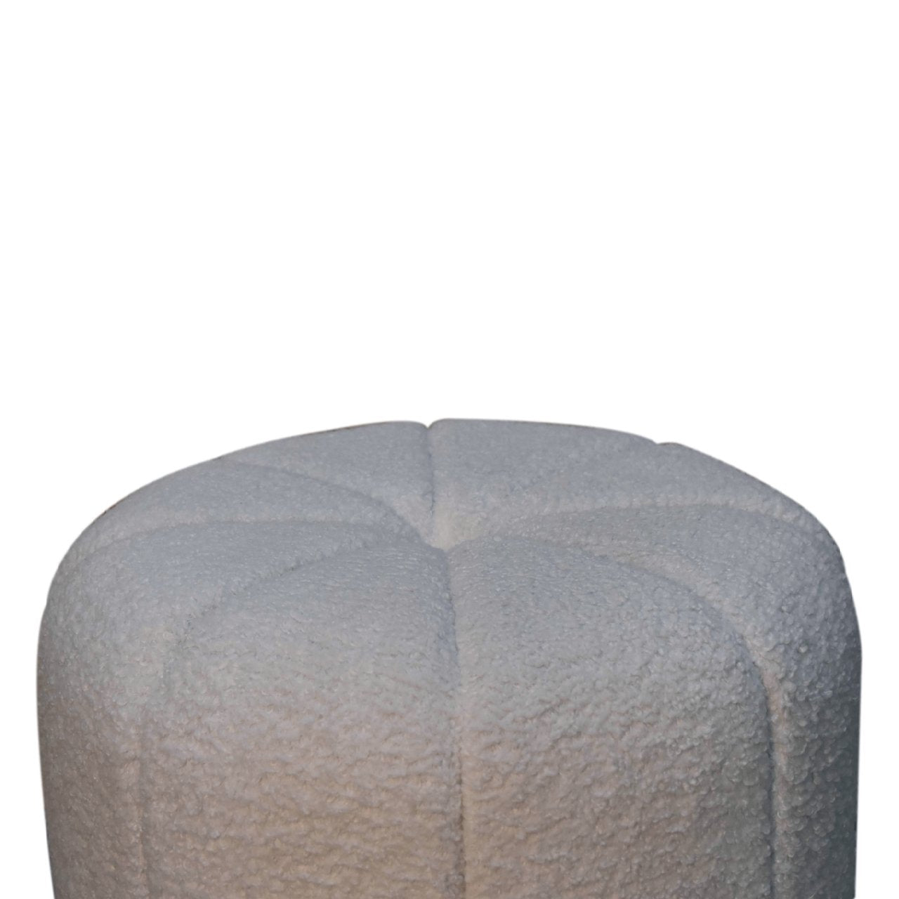 Cote Furniture | Boucle Circus Footstool - White  Footstools IN3530