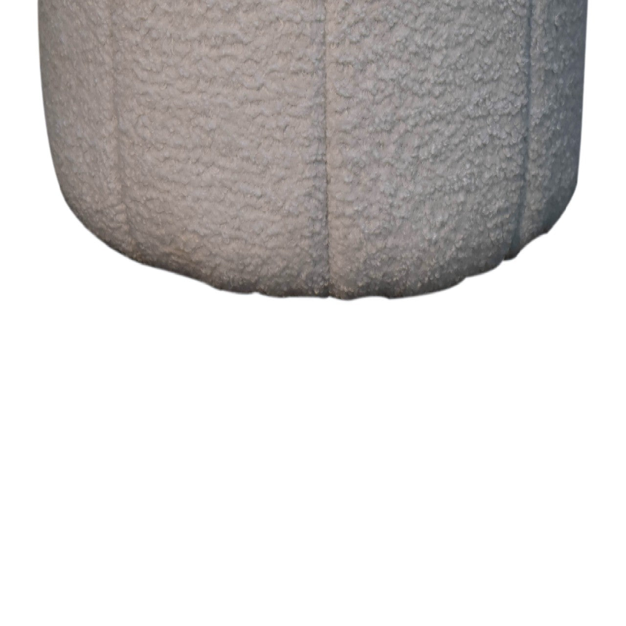 Cote Furniture | Boucle Circus Footstool - White  Footstools IN3530