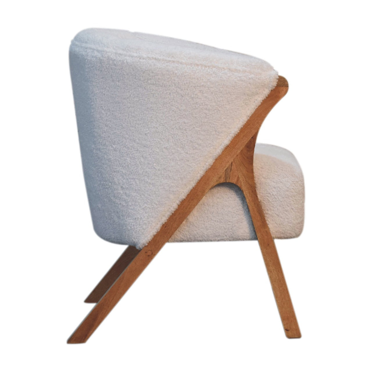 Cote Furniture | Boucle Accent Chair - White  IN3534