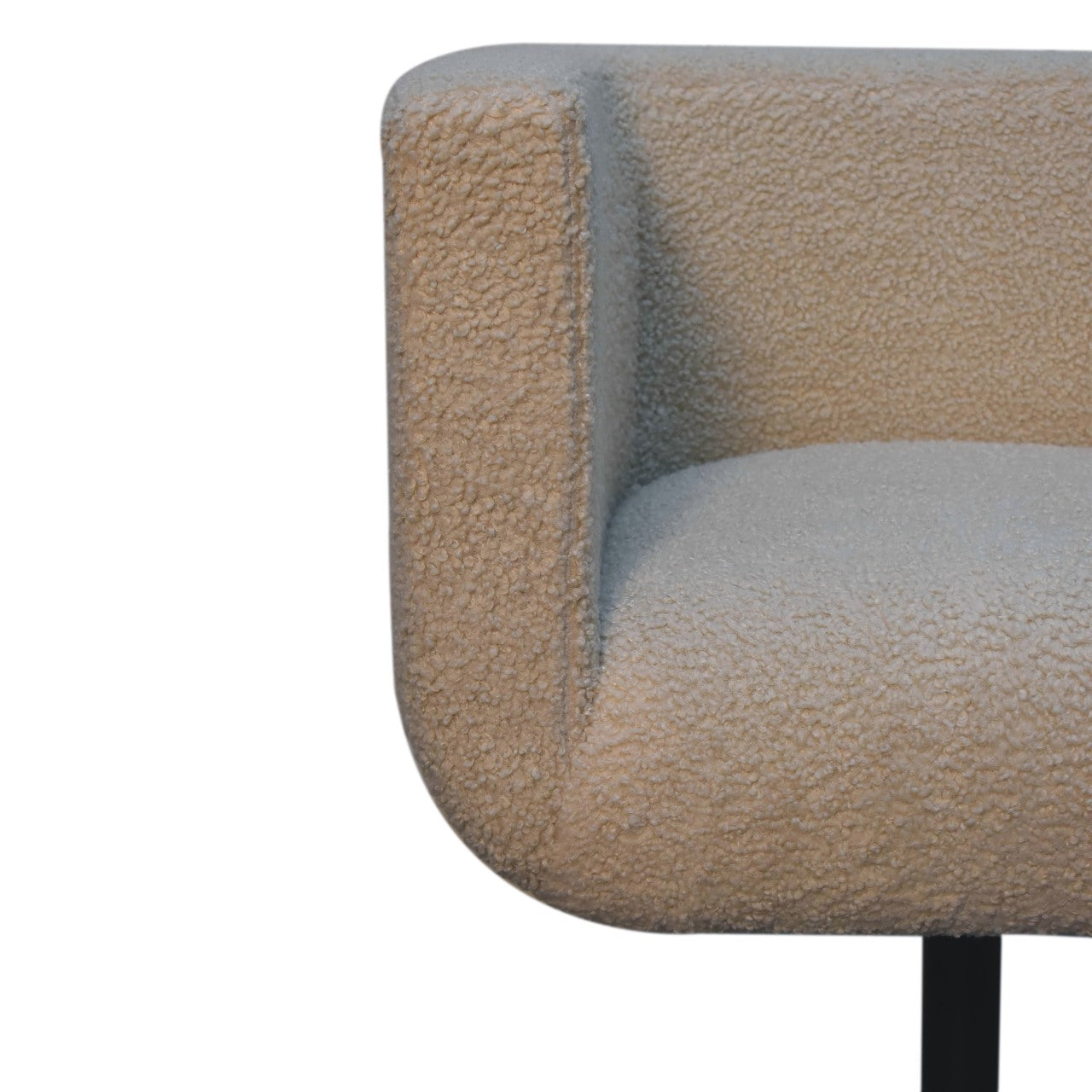 Cote Furniture | Boucle Swivel Chair - Cream  Office Chairs IN3535