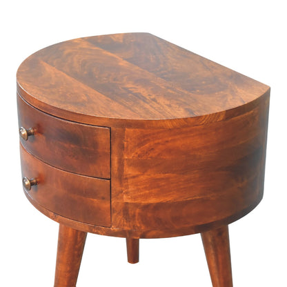 Cote Furniture | Odyssey Tripod Bedside Table - Chestnut  Odyssey, Bedside Tables IN3547