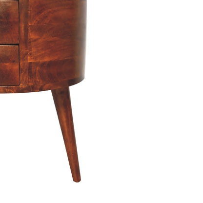 Cote Furniture | Odyssey Tripod Bedside Table - Chestnut  Odyssey, Bedside Tables IN3547